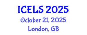 International Conference on Education and Learning Sciences (ICELS) October 21, 2025 - London, United Kingdom