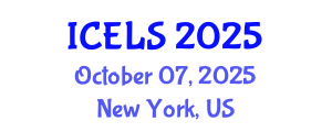 International Conference on Education and Learning Sciences (ICELS) October 07, 2025 - New York, United States