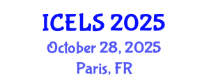 International Conference on Education and Learning Sciences (ICELS) October 28, 2025 - Paris, France