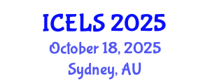 International Conference on Education and Learning Sciences (ICELS) October 18, 2025 - Sydney, Australia