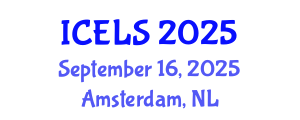 International Conference on Education and Learning Sciences (ICELS) September 16, 2025 - Amsterdam, Netherlands