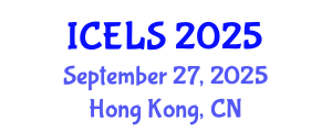 International Conference on Education and Learning Sciences (ICELS) September 27, 2025 - Hong Kong, China