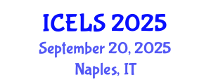 International Conference on Education and Learning Sciences (ICELS) September 20, 2025 - Naples, Italy