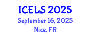 International Conference on Education and Learning Sciences (ICELS) September 16, 2025 - Nice, France