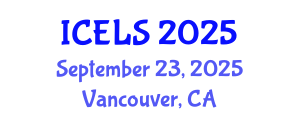 International Conference on Education and Learning Sciences (ICELS) September 23, 2025 - Vancouver, Canada