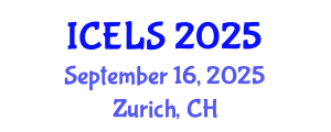 International Conference on Education and Learning Sciences (ICELS) September 16, 2025 - Zurich, Switzerland
