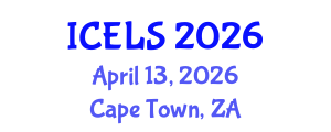 International Conference on Education and Learning Sciences (ICELS) April 13, 2026 - Cape Town, South Africa International Conference on Education and Learning Sciences (ICELS) April 13, 2026 - Cape Town, South Africa