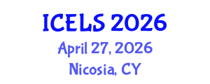 International Conference on Education and Learning Sciences (ICELS) April 27, 2026 - Nicosia, Cyprus International Conference on Education and Learning Sciences (ICELS) April 27, 2026 - Nicosia, Cyprus