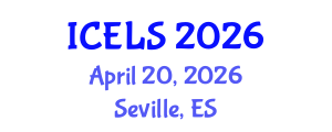 International Conference on Education and Learning Sciences (ICELS) April 20, 2026 - Seville, Spain International Conference on Education and Learning Sciences (ICELS) April 20, 2026 - Seville, Spain