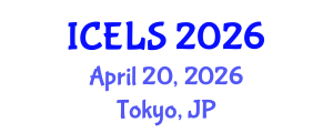 International Conference on Education and Learning Sciences (ICELS) April 20, 2026 - Tokyo, Japan International Conference on Education and Learning Sciences (ICELS) April 20, 2026 - Tokyo, Japan