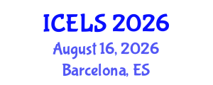 International Conference on Education and Learning Sciences (ICELS) August 16, 2026 - Barcelona, Spain International Conference on Education and Learning Sciences (ICELS) August 16, 2026 - Barcelona, Spain
