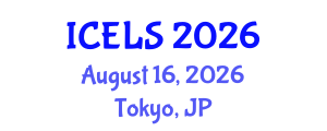 International Conference on Education and Learning Sciences (ICELS) August 16, 2026 - Tokyo, Japan International Conference on Education and Learning Sciences (ICELS) August 16, 2026 - Tokyo, Japan