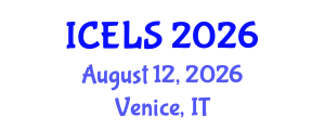 International Conference on Education and Learning Sciences (ICELS) August 12, 2026 - Venice, Italy International Conference on Education and Learning Sciences (ICELS) August 12, 2026 - Venice, Italy