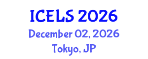 International Conference on Education and Learning Sciences (ICELS) December 02, 2026 - Tokyo, Japan International Conference on Education and Learning Sciences (ICELS) December 02, 2026 - Tokyo, Japan