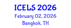 International Conference on Education and Learning Sciences (ICELS) February 02, 2026 - Bangkok, Thailand International Conference on Education and Learning Sciences (ICELS) February 02, 2026 - Bangkok, Thailand