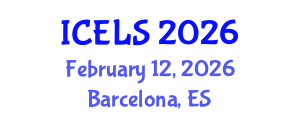 International Conference on Education and Learning Sciences (ICELS) February 12, 2026 - Barcelona, Spain International Conference on Education and Learning Sciences (ICELS) February 12, 2026 - Barcelona, Spain