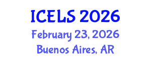 International Conference on Education and Learning Sciences (ICELS) February 23, 2026 - Buenos Aires, Argentina