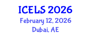 International Conference on Education and Learning Sciences (ICELS) February 12, 2026 - Dubai, United Arab Emirates