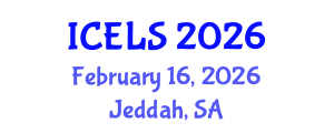 International Conference on Education and Learning Sciences (ICELS) February 16, 2026 - Jeddah, Saudi Arabia International Conference on Education and Learning Sciences (ICELS) February 16, 2026 - Jeddah, Saudi Arabia