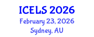 International Conference on Education and Learning Sciences (ICELS) February 23, 2026 - Sydney, Australia International Conference on Education and Learning Sciences (ICELS) February 23, 2026 - Sydney, Australia