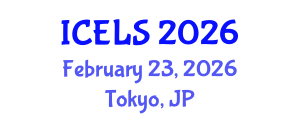 International Conference on Education and Learning Sciences (ICELS) February 23, 2026 - Tokyo, Japan
