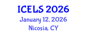 International Conference on Education and Learning Sciences (ICELS) January 12, 2026 - Nicosia, Cyprus International Conference on Education and Learning Sciences (ICELS) January 12, 2026 - Nicosia, Cyprus