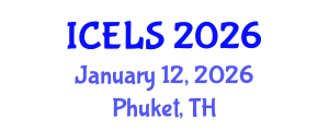 International Conference on Education and Learning Sciences (ICELS) January 12, 2026 - Phuket, Thailand International Conference on Education and Learning Sciences (ICELS) January 12, 2026 - Phuket, Thailand