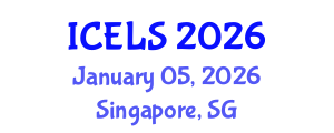 International Conference on Education and Learning Sciences (ICELS) January 05, 2026 - Singapore, Singapore International Conference on Education and Learning Sciences (ICELS) January 05, 2026 - Singapore, Singapore