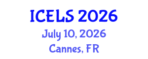International Conference on Education and Learning Sciences (ICELS) July 10, 2026 - Cannes, France International Conference on Education and Learning Sciences (ICELS) July 10, 2026 - Cannes, France