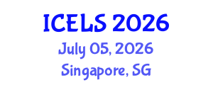 International Conference on Education and Learning Sciences (ICELS) July 05, 2026 - Singapore, Singapore International Conference on Education and Learning Sciences (ICELS) July 05, 2026 - Singapore, Singapore