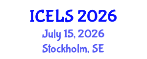 International Conference on Education and Learning Sciences (ICELS) July 15, 2026 - Stockholm, Sweden International Conference on Education and Learning Sciences (ICELS) July 15, 2026 - Stockholm, Sweden