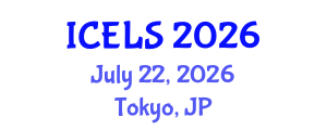International Conference on Education and Learning Sciences (ICELS) July 22, 2026 - Tokyo, Japan International Conference on Education and Learning Sciences (ICELS) July 22, 2026 - Tokyo, Japan