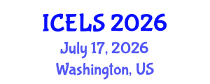 International Conference on Education and Learning Sciences (ICELS) July 17, 2026 - Washington, United States International Conference on Education and Learning Sciences (ICELS) July 17, 2026 - Washington, United States