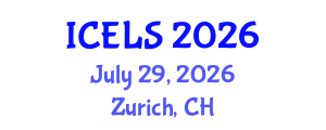 International Conference on Education and Learning Sciences (ICELS) July 29, 2026 - Zurich, Switzerland International Conference on Education and Learning Sciences (ICELS) July 29, 2026 - Zurich, Switzerland