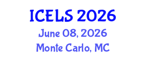 International Conference on Education and Learning Sciences (ICELS) June 08, 2026 - Monte Carlo, Monaco International Conference on Education and Learning Sciences (ICELS) June 08, 2026 - Monte Carlo, Monaco