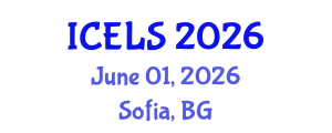 International Conference on Education and Learning Sciences (ICELS) June 01, 2026 - Sofia, Bulgaria International Conference on Education and Learning Sciences (ICELS) June 01, 2026 - Sofia, Bulgaria