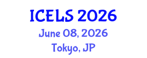 International Conference on Education and Learning Sciences (ICELS) June 08, 2026 - Tokyo, Japan International Conference on Education and Learning Sciences (ICELS) June 08, 2026 - Tokyo, Japan