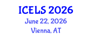International Conference on Education and Learning Sciences (ICELS) June 22, 2026 - Vienna, Austria International Conference on Education and Learning Sciences (ICELS) June 22, 2026 - Vienna, Austria
