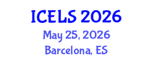 International Conference on Education and Learning Sciences (ICELS) May 25, 2026 - Barcelona, Spain International Conference on Education and Learning Sciences (ICELS) May 25, 2026 - Barcelona, Spain