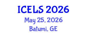 International Conference on Education and Learning Sciences (ICELS) May 25, 2026 - Batumi, Georgia International Conference on Education and Learning Sciences (ICELS) May 25, 2026 - Batumi, Georgia