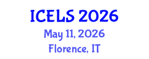 International Conference on Education and Learning Sciences (ICELS) May 11, 2026 - Florence, Italy International Conference on Education and Learning Sciences (ICELS) May 11, 2026 - Florence, Italy