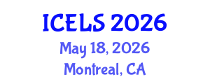 International Conference on Education and Learning Sciences (ICELS) May 18, 2026 - Montreal, Canada International Conference on Education and Learning Sciences (ICELS) May 18, 2026 - Montreal, Canada