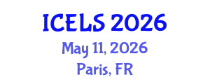 International Conference on Education and Learning Sciences (ICELS) May 11, 2026 - Paris, France International Conference on Education and Learning Sciences (ICELS) May 11, 2026 - Paris, France