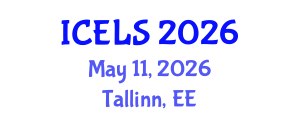 International Conference on Education and Learning Sciences (ICELS) May 11, 2026 - Tallinn, Estonia International Conference on Education and Learning Sciences (ICELS) May 11, 2026 - Tallinn, Estonia