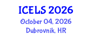 International Conference on Education and Learning Sciences (ICELS) October 04, 2026 - Dubrovnik, Croatia International Conference on Education and Learning Sciences (ICELS) October 04, 2026 - Dubrovnik, Croatia