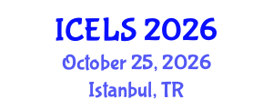 International Conference on Education and Learning Sciences (ICELS) October 25, 2026 - Istanbul, Turkey International Conference on Education and Learning Sciences (ICELS) October 25, 2026 - Istanbul, Turkey
