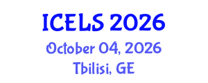 International Conference on Education and Learning Sciences (ICELS) October 04, 2026 - Tbilisi, Georgia International Conference on Education and Learning Sciences (ICELS) October 04, 2026 - Tbilisi, Georgia