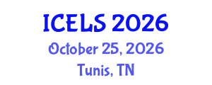 International Conference on Education and Learning Sciences (ICELS) October 25, 2026 - Tunis, Tunisia International Conference on Education and Learning Sciences (ICELS) October 25, 2026 - Tunis, Tunisia