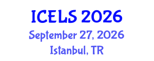 International Conference on Education and Learning Sciences (ICELS) September 27, 2026 - Istanbul, Turkey International Conference on Education and Learning Sciences (ICELS) September 27, 2026 - Istanbul, Turkey
