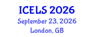 International Conference on Education and Learning Sciences (ICELS) September 23, 2026 - London, United Kingdom